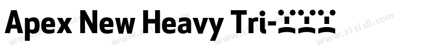 Apex New Heavy Tri字体转换